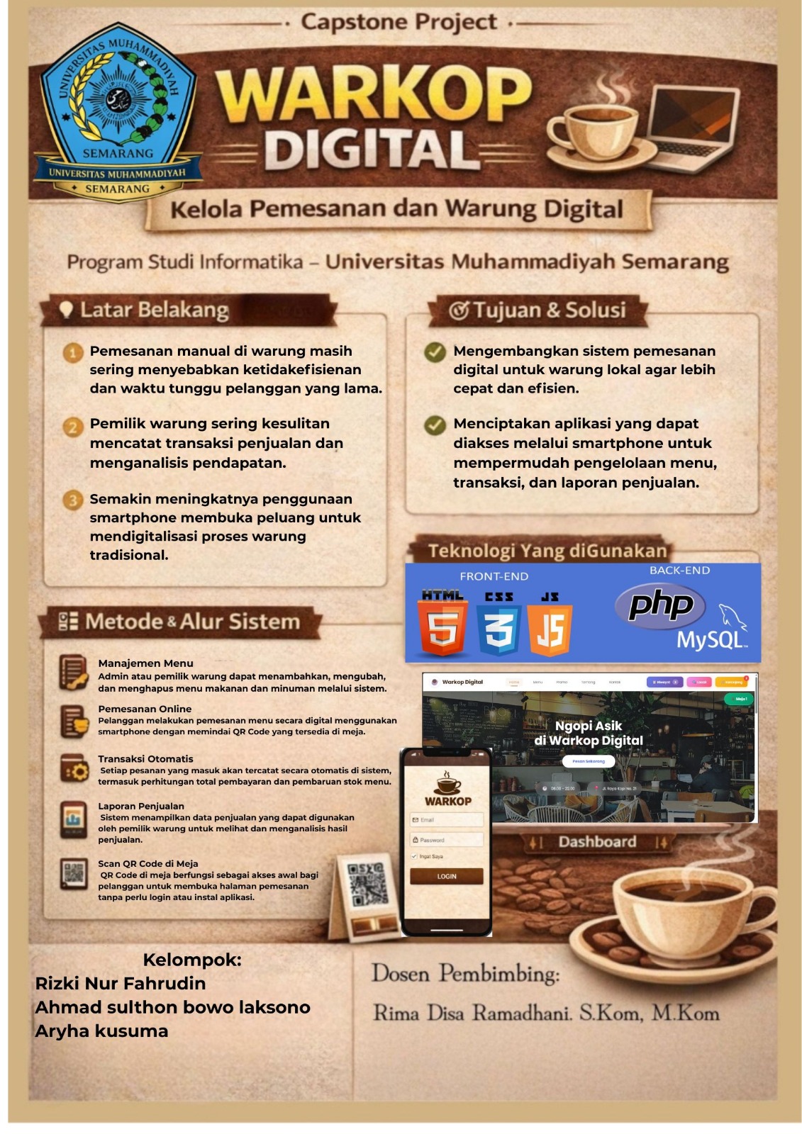 Web Pemesanan Warkop Jozz